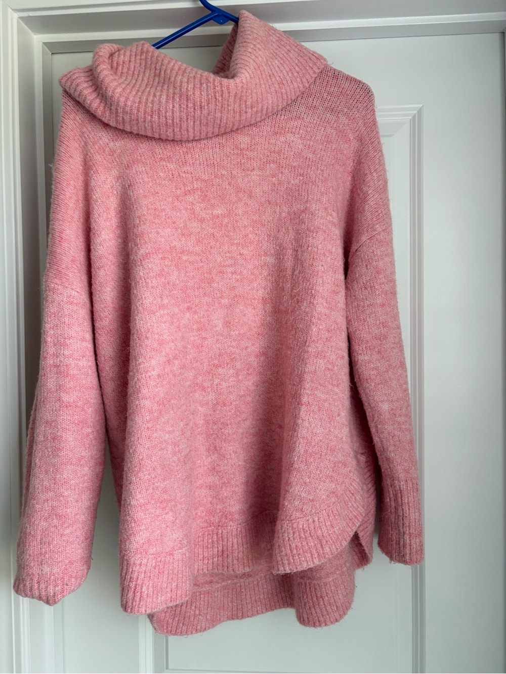 LOFT Pink Cowl Neck Sweater
